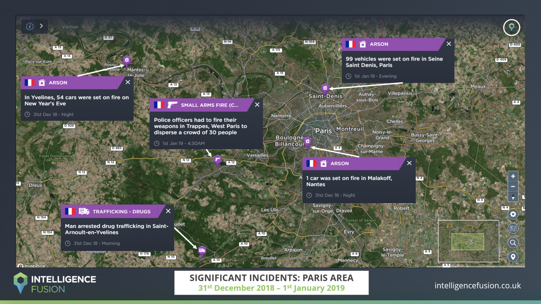 A closer look at the increased violence from youth gangs in Paris on New Year's Eve 2018/19